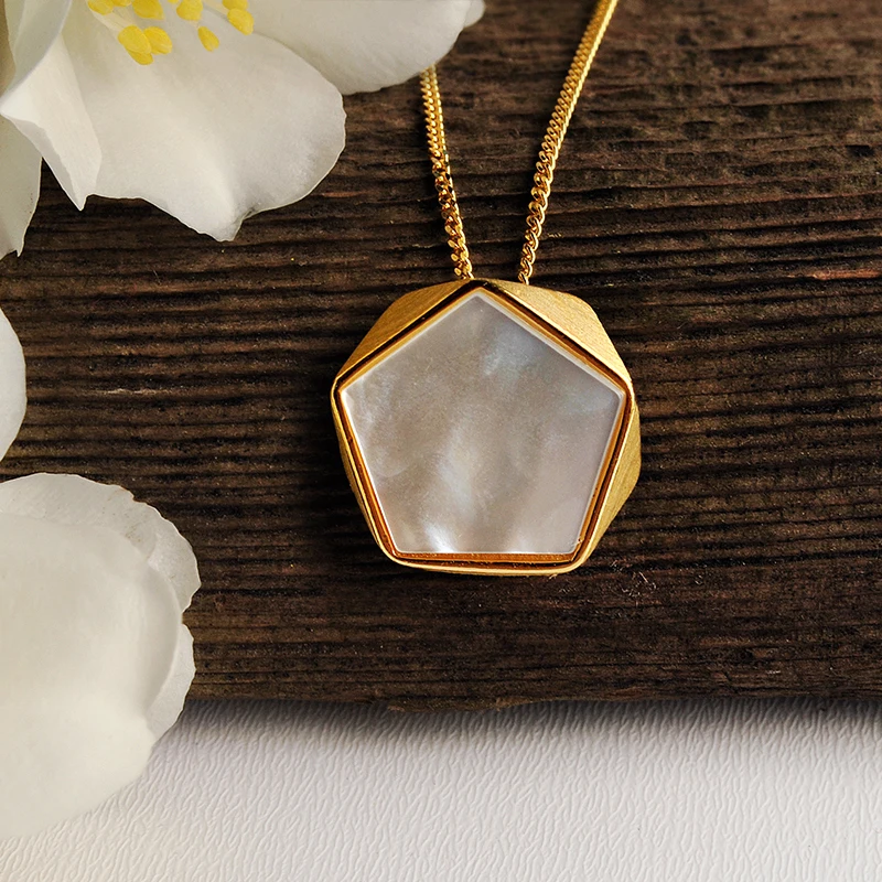 925 Sterling Silver North European Style Geometric Angles Design Fine Jewelry Pendant without Necklace for Women silver pendant silver necklace charms