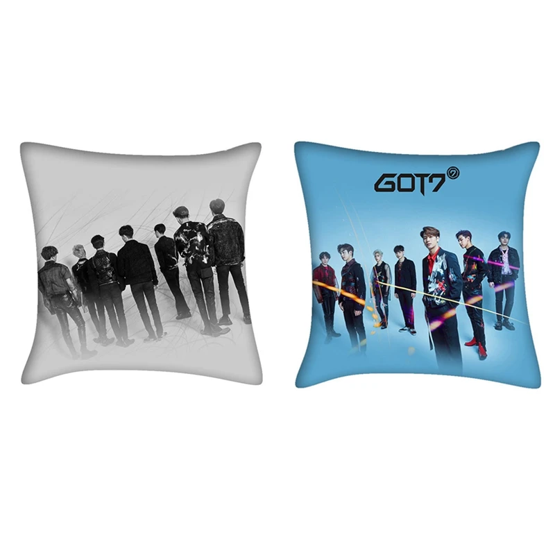 Got7 Pillow Case For Home Decorative Pillows Cover Invisible Zippered Throw Pillowcases 40x40cm