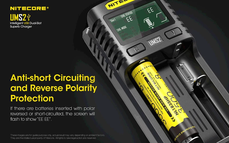 NITECORE UMS2 Dual-slot Superb Intelligent USB Charger (19)