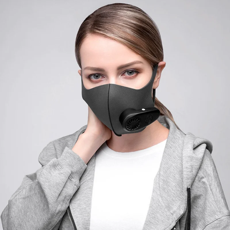 

USB Charger Mask Practical Masks Face Masks Breathable Purifying Respirators Cotton Mask Outdoor Activities