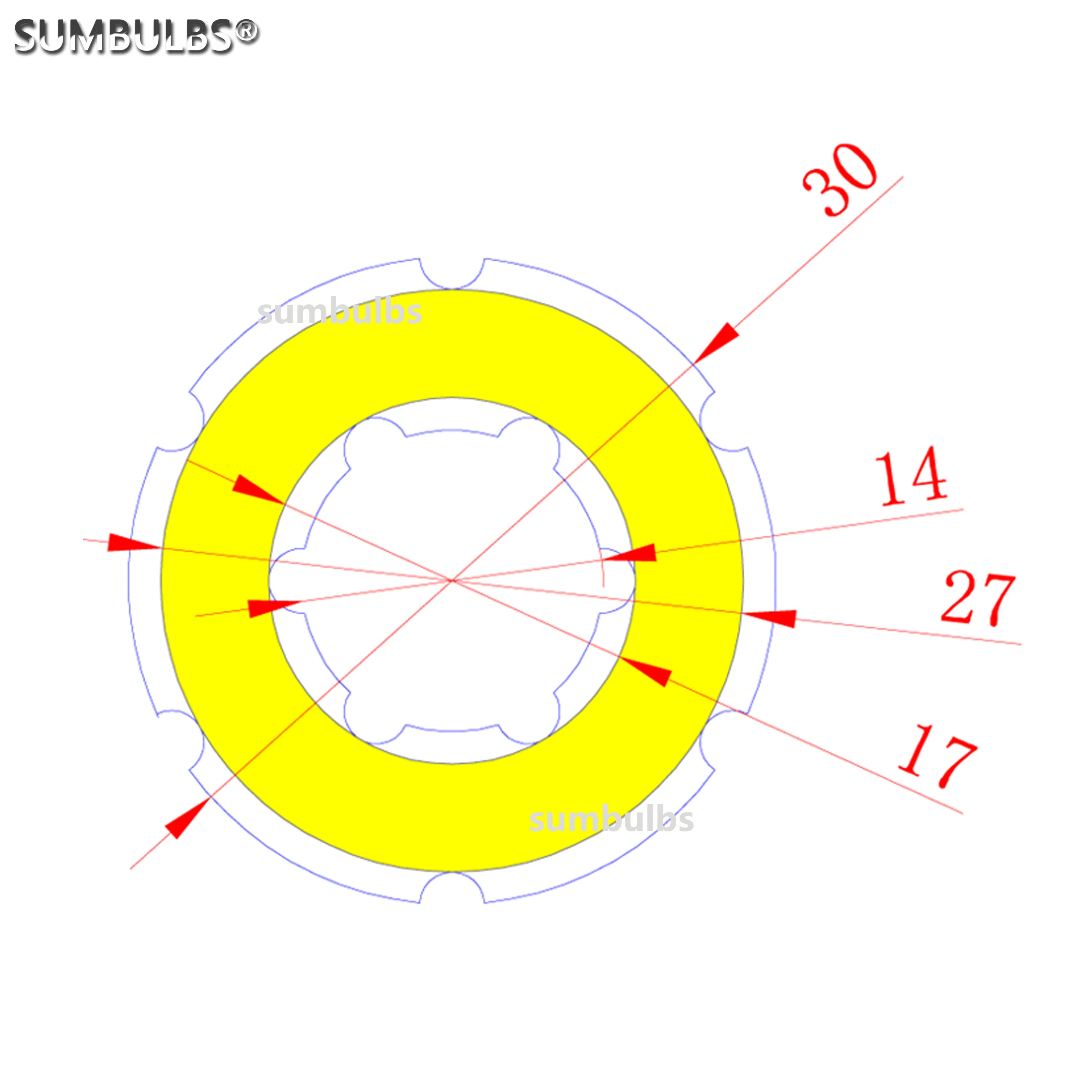 2W 12V 30mm angel eye led cob light source annual shape 12V DC cob ring led cold warm white blue color light source for diy bulb