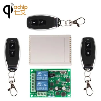 

QIACHIP 433Mhz Wireless Remote Control Switch AC 220V 2CH Relay Receiver Module + 433 Mhz Remote Controls For Garage Door Light