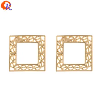 

Cordial Design 100Pcs 21*21MM Jewelry Accessories/Earring Connectors/Square Shape/DIY/Earring Making/Hand Made/Earring Findings