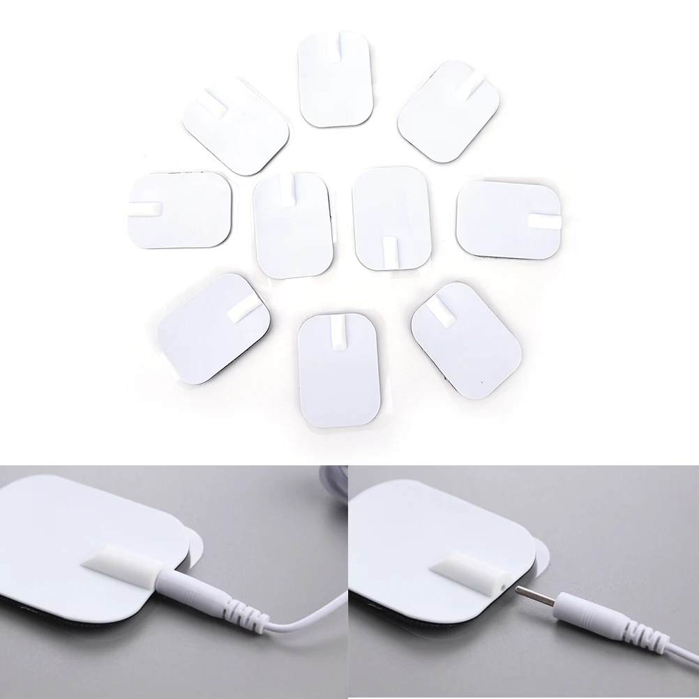 New 10Pcs 6*4CM Replacement For Massager Tens Units Electrode Pads Therapy Machine Massage Relaxation Wholesale