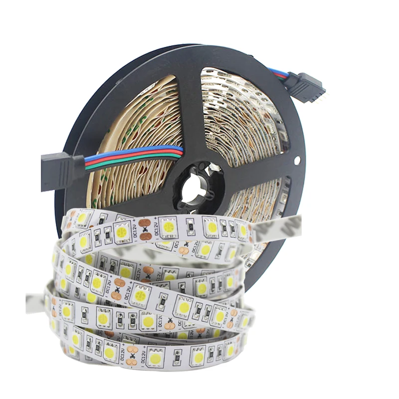 Водонепроницаемая/без светодиодсветильник ленты, 5 м, IP65, 5050 SMD, 12 В постоянного тока, 60 светодиодов/м, 2835 бар, гибкая светодиодная лента, лента, лампа для украшения дома