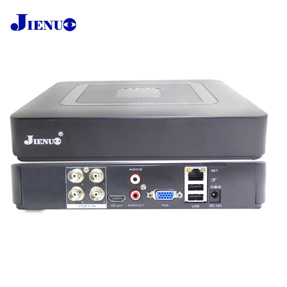 

JIENUO 4CH Mini DVR AHD 1080N CCTV HD Recorder Video Surveillance Security System Hybrid Onvif For IP Camera Analog AHD CVI TVI