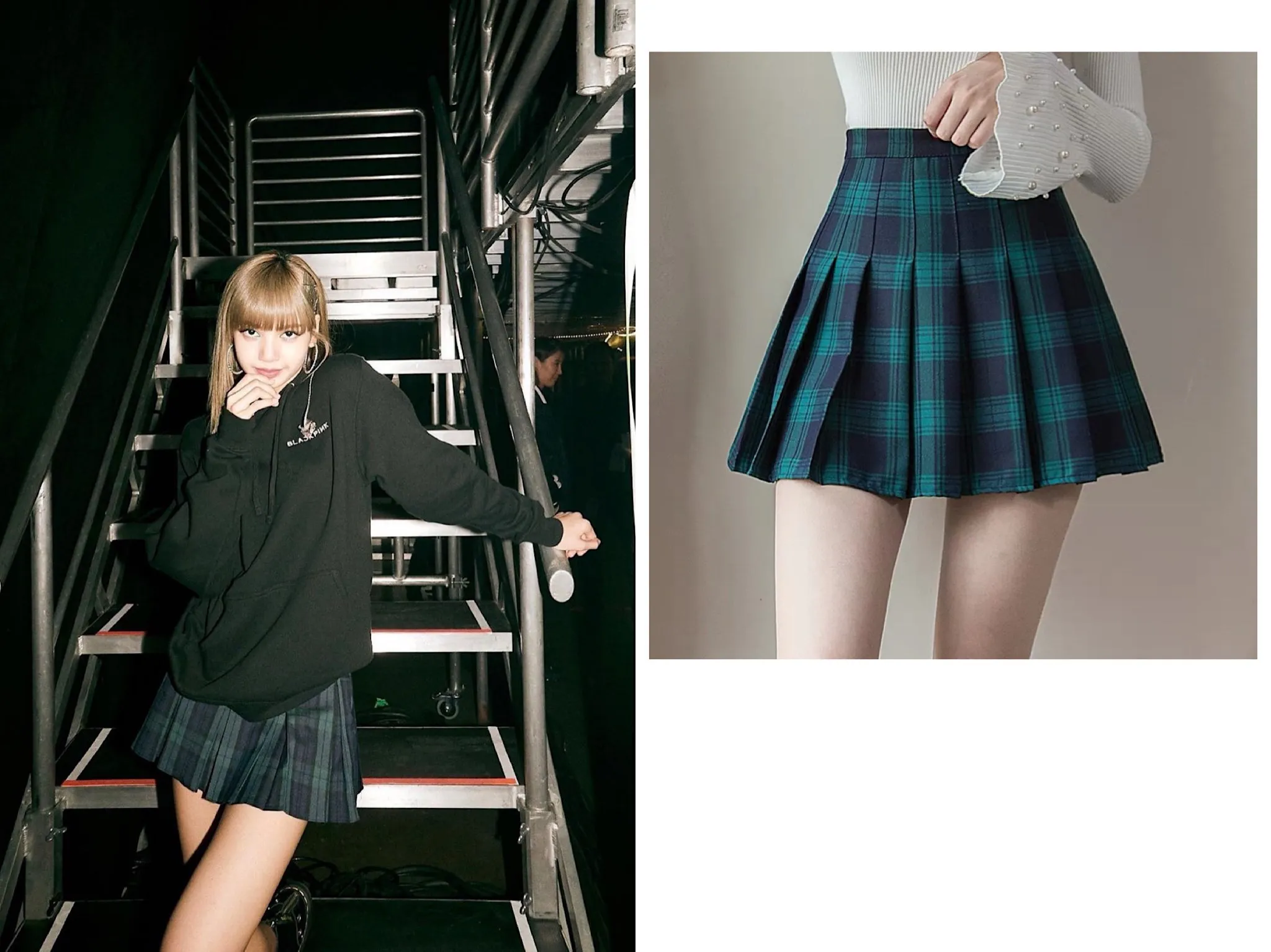 Kpop Blackpink LISA такой же корейский стиль колледжа плиссированные женские юбки Студенческая летняя уличная Женская милый с высокой талией мини-юбка