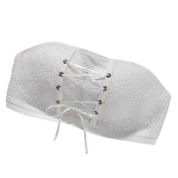 

Latest Sexy Bras For Lady Push Up Bra Wire Free Lingerie Strapless Drawstring Bra Solid Lace Adjustable Bralette Comfortability