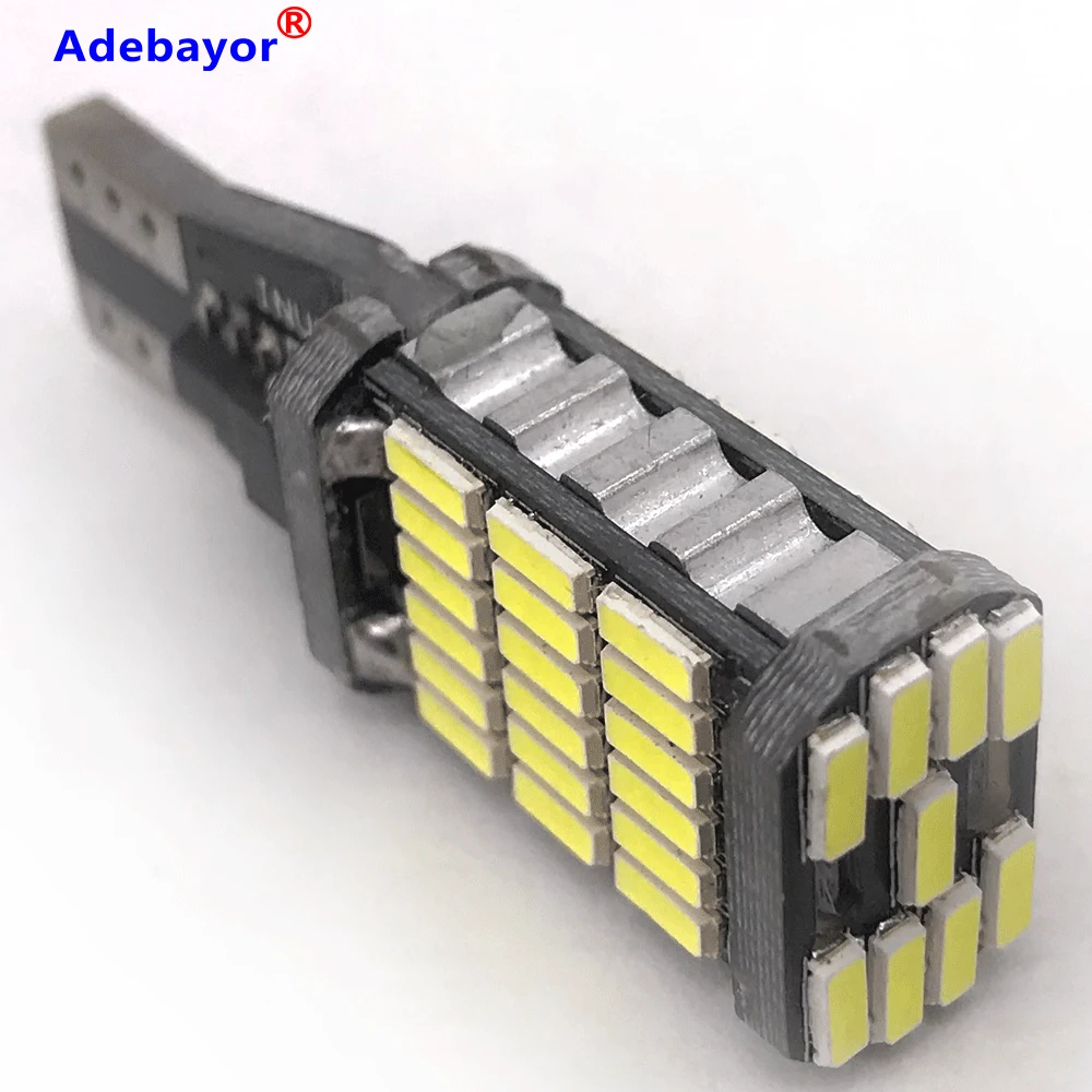 Супер яркий белый 1x T15 W16W 921 Высокая мощность 45 SMD 4014 светодисветодиодный Canbus T10 без