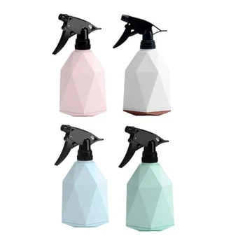 

HOT 4 Pcs Watering Spray Bottle 600Ml Pressing Sprayer Bottles Geometric Spritzer for Outdoor Indoor Household(Ran Color)