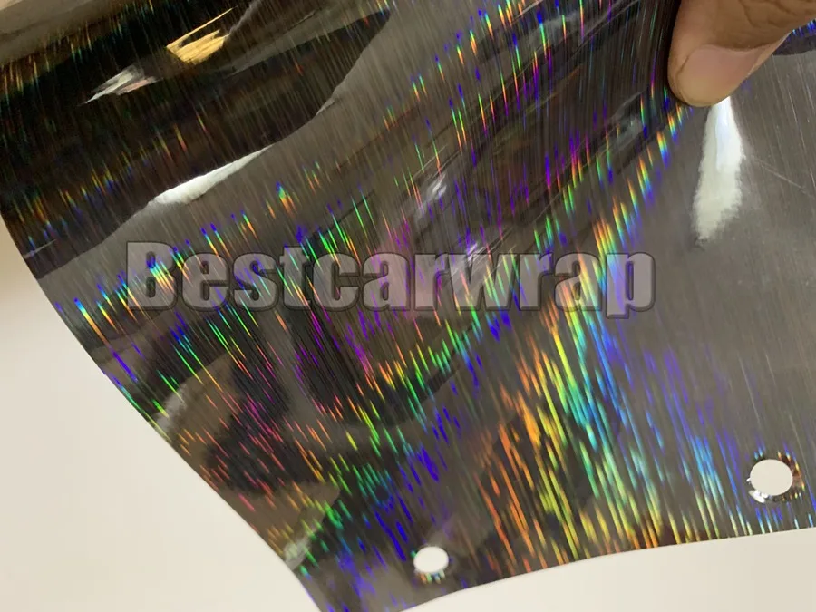 CHROME Holographic hologram vinyl car wrap film stickers foil sign cutting vinyls  (20)