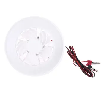 

2in1 12V Ceiling Fan with LED Light Lamp Hanging Camping Tent Fan Lanterns for Outdoor Hiking Barbecue Home Dormitory