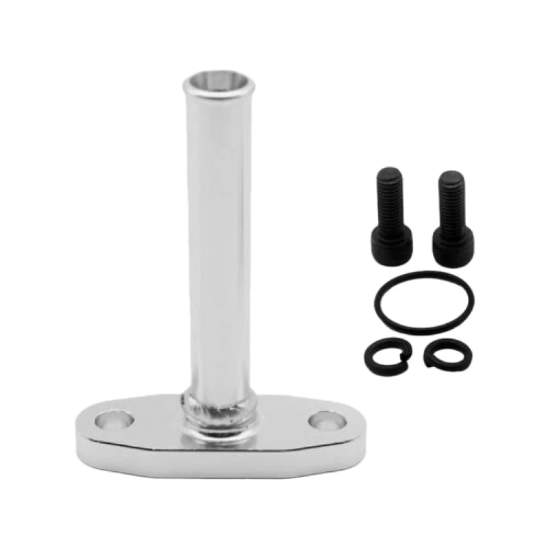 

Aluminum with 5/8 inch Hose Barb M8 Holes 51mm Turbo Oil Drain Return Flange Kit