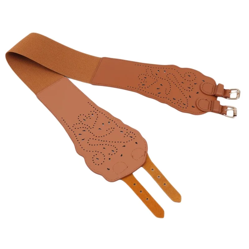Полый черный кожаный ремень с цветочным рисунком роскошные дизайнерские ремни для женщин широкие пояса Пояс корсет пояс женский пояс