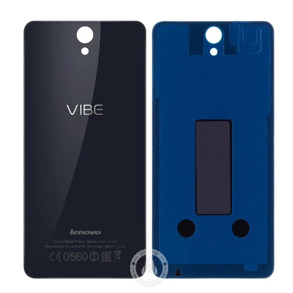 Задняя крышка для lenovo Vibe S1 A40 S1A40 на батарею черный белый золотой - Цвет: Black