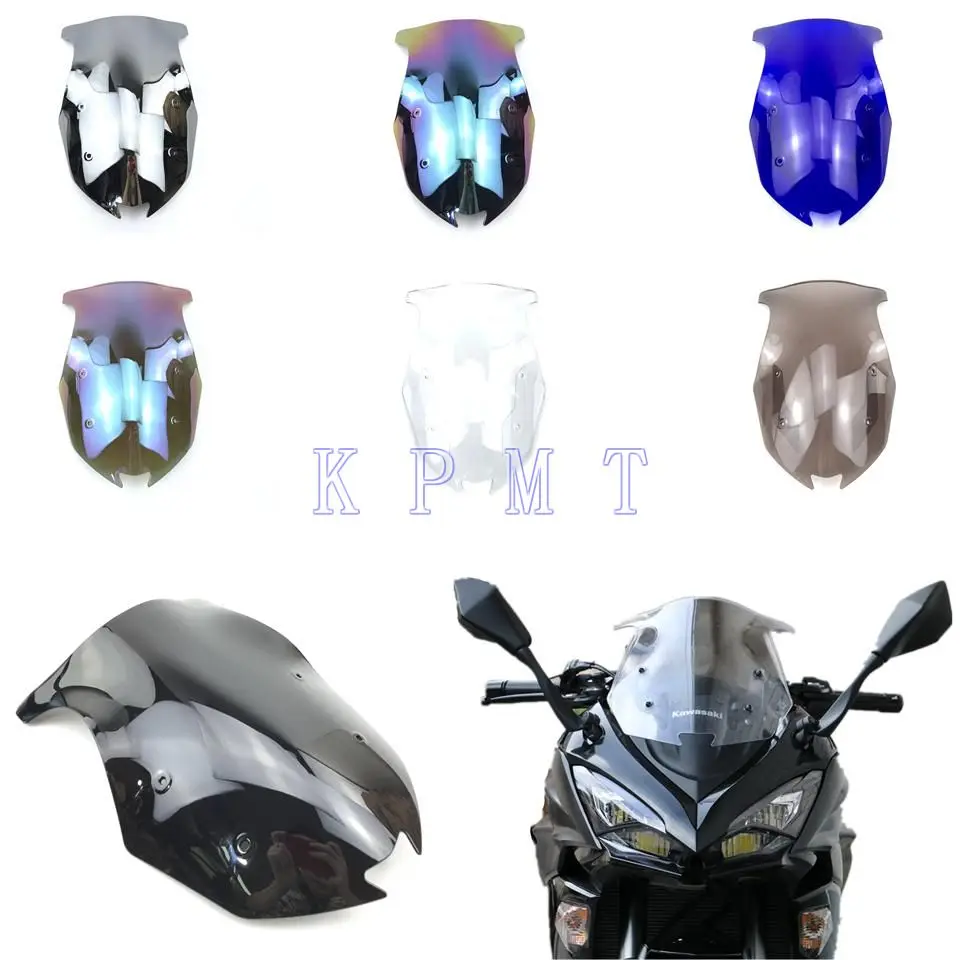 Двухпузырьковый ветровой экран для мотоцикла 2017 2018 2019 Kawasaki Ninja 1000 Z1000 Z SX Z1000SX Smoke| |
