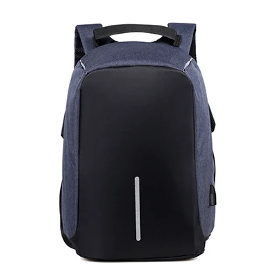 Брендовый рюкзак, противоугонная водонепроницаемая сумка, 15,6 дюймов, ноутбук, Mochila, мужской рюкзак, рюкзак, школьный рюкзак для подростков - Цвет: Blue-1