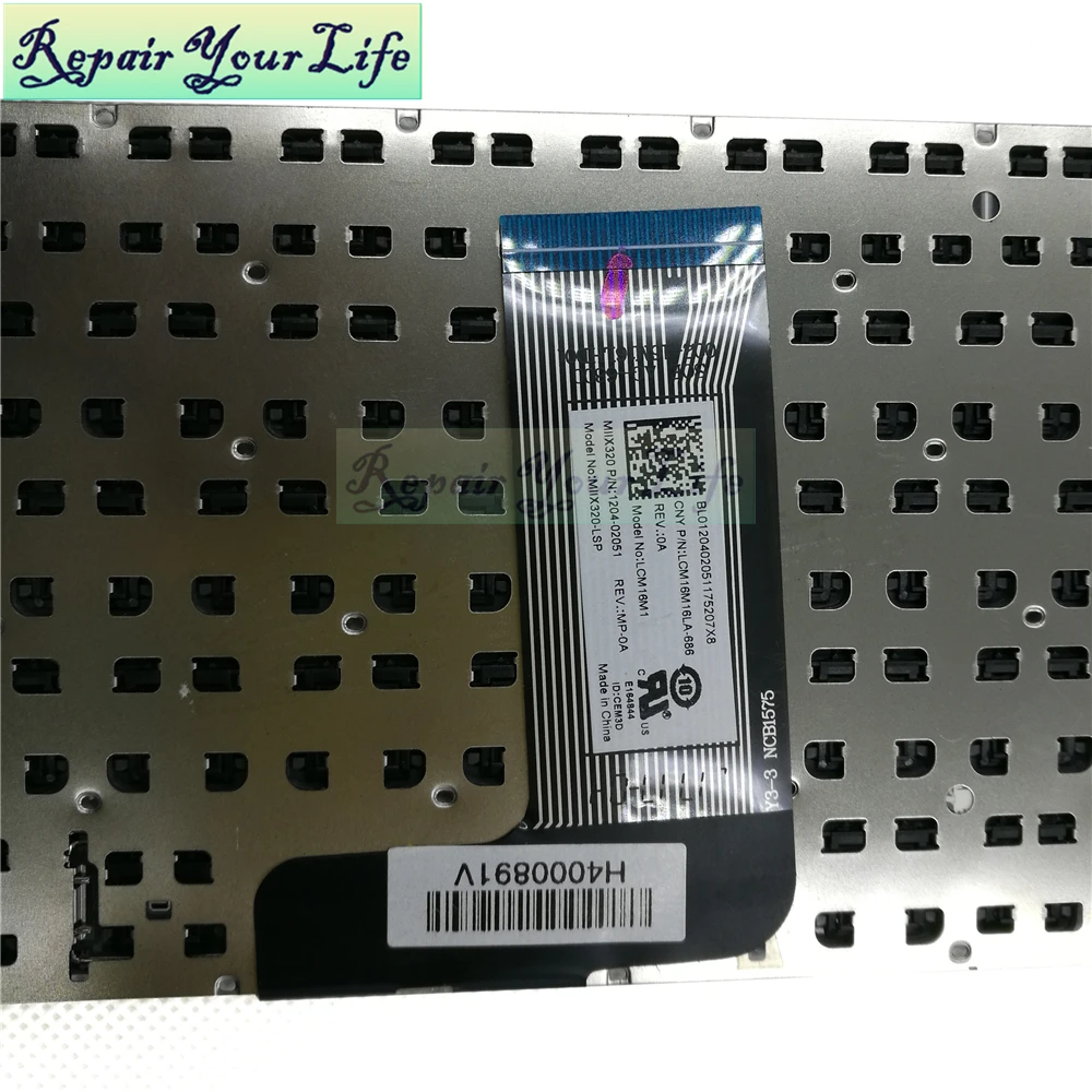 Клавиатура для ноутбука LA Latin для lenovo MIIX 320 LCM16M16LA-686 1204-02051 черный прайс-лист