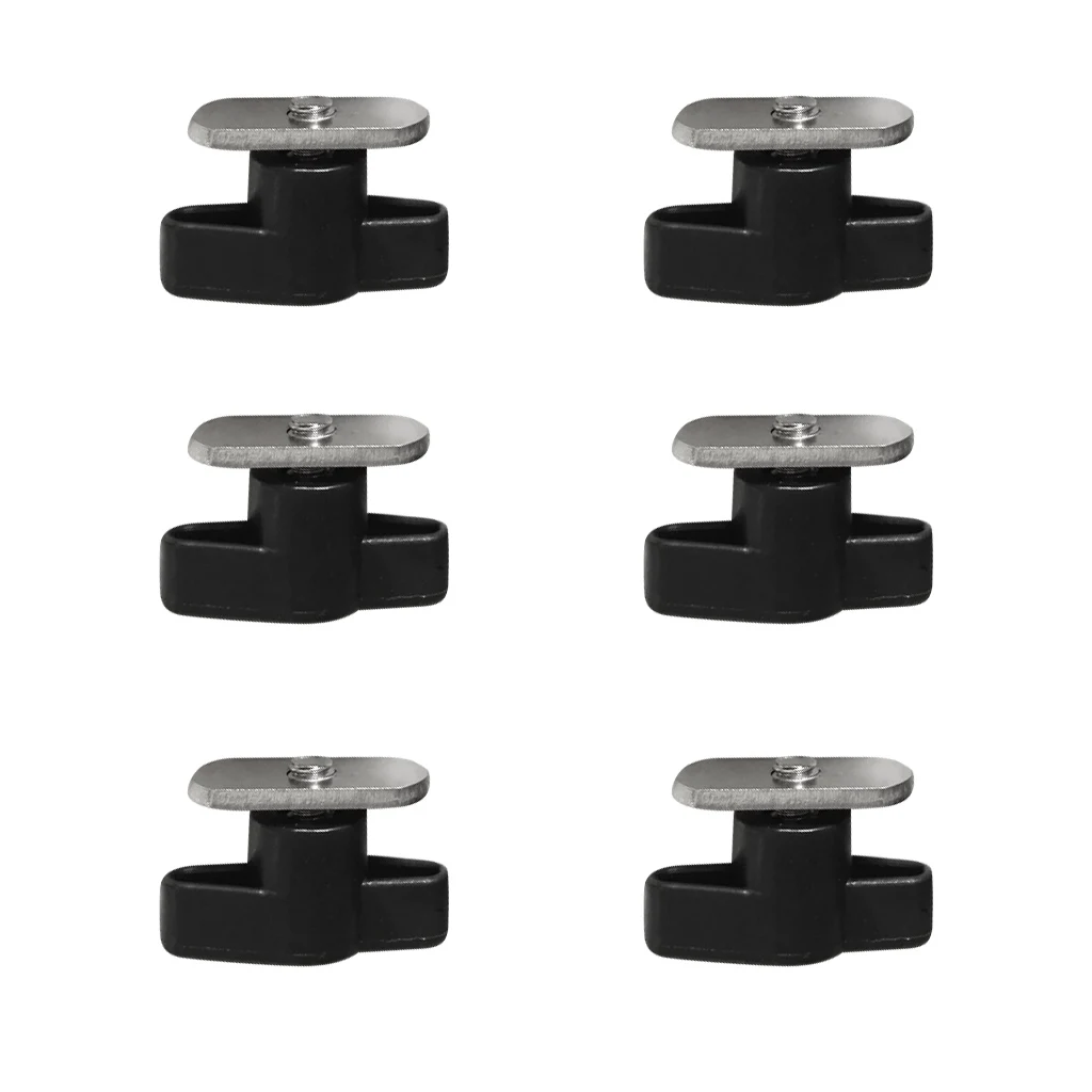  6 Pieces Stainless Steel Screws with Nuts for Kayak Track/ Rail Mounting
