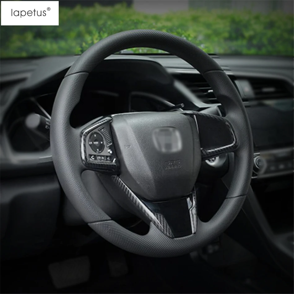 Lapetus аксессуары для Honda CR-V CRV рулевая лента для колес формовочная крышка комплект отделка/красный/углеродное волокно ABS