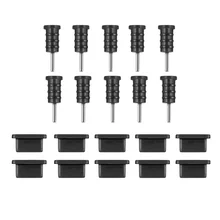 Foxnovo-funda protectora antipolvo de silicona con puerto USB tipo C, 10 pares