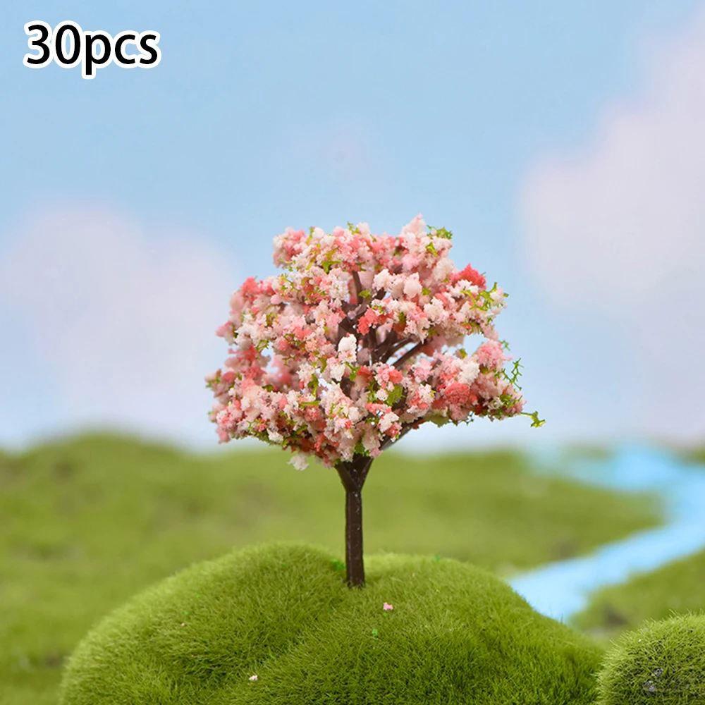Пластиковая миниатюрная имитация деревьев ивы сакуры миниатюры микро ландшафт