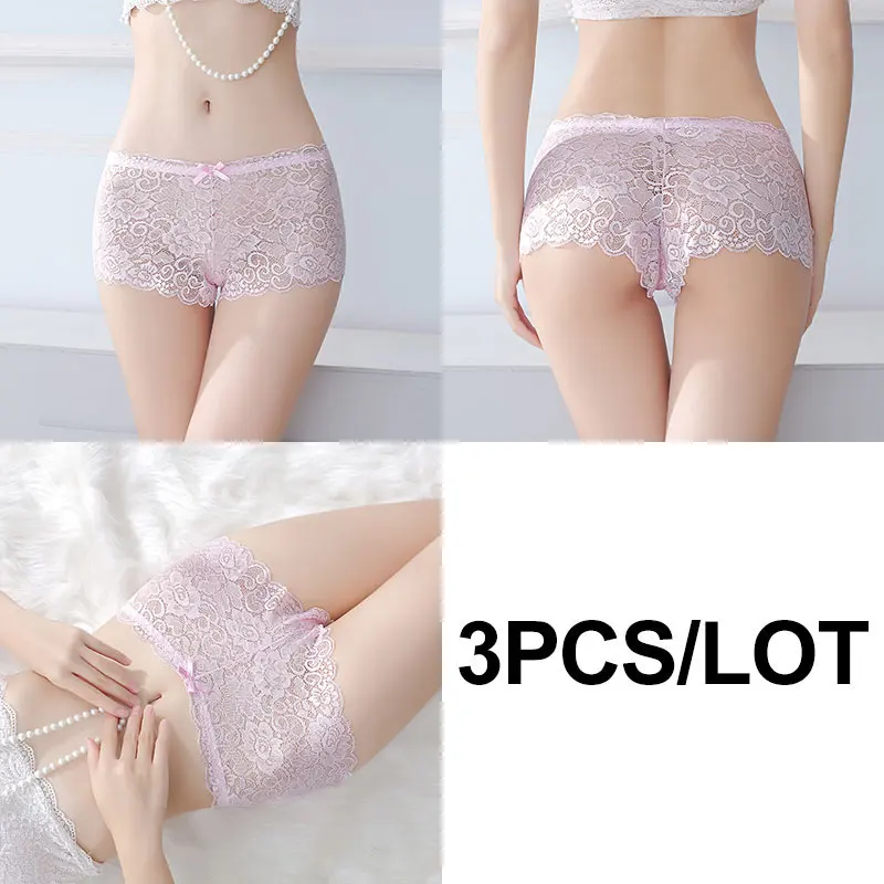 (3)P0045-Pink CMENIN, новинка, большие размеры, женские сексуальные кружевные трусики, винтажные, кружевные, эластичные, большие, инвариантные, полые трусы, для девушек, сексуальное нижнее белье, P0045 - Цвет: (3)P0045-Pink