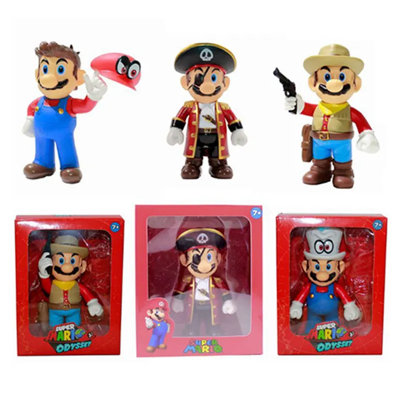 Экшн-фигурки в стиле Super Mario Bros Odyssey Cappy Bowser Koopa игрушки фигурка модель ковбойского