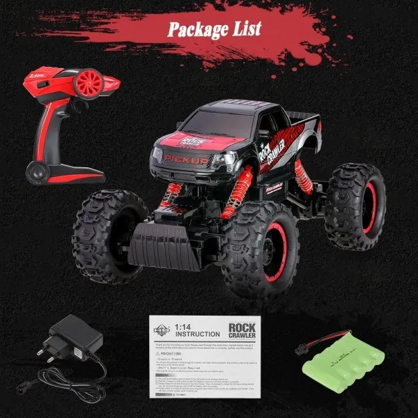 Радиоуправляемый краулер Rock Crawler 4WD 1:14 RTR 2.4G- HB-P1401