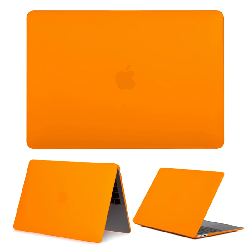 Однотонный чехол для MacBook Pro 13 15 2016 2018 жесткий матовый с сенсорной панелью из