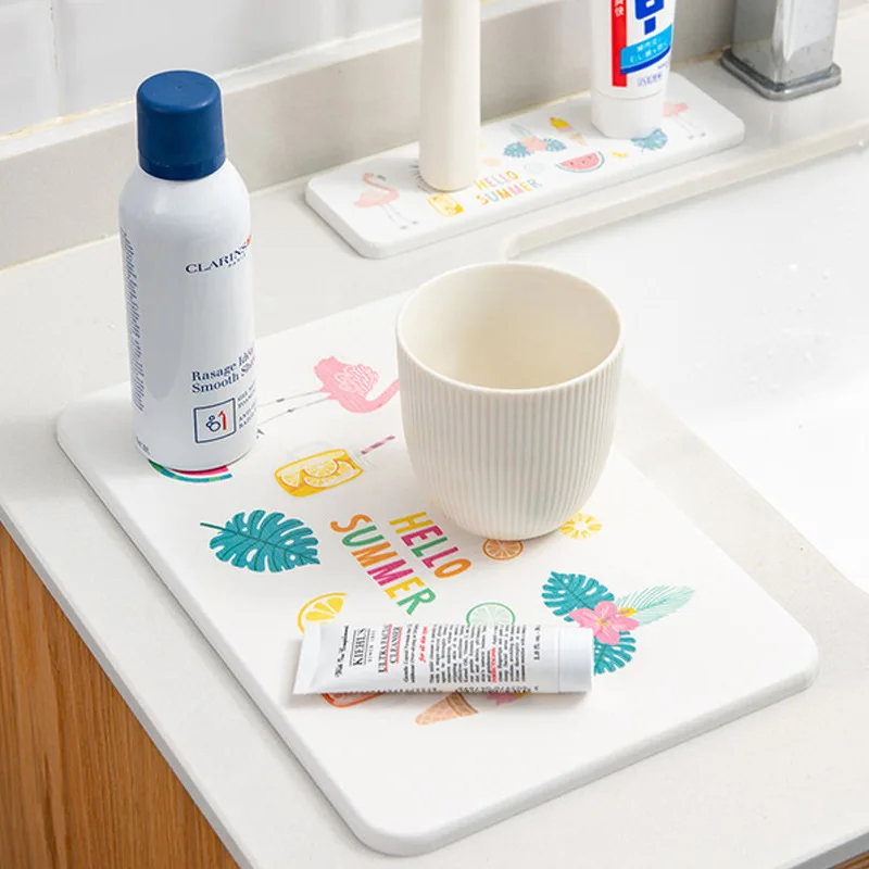 Diatom Mud умывальник Coaster Diatomite умывальник подставки электрическая зубная щетка нож для бороды zao jia держатель для мыла Гидрофильная подушка