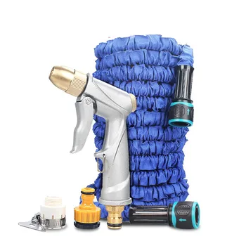 

Garden Hose Pipe Spray Gun Magic Hose Pipe Expandable Water Hose With Water Gun Pressure Washer Car Wahser Aluminum short
