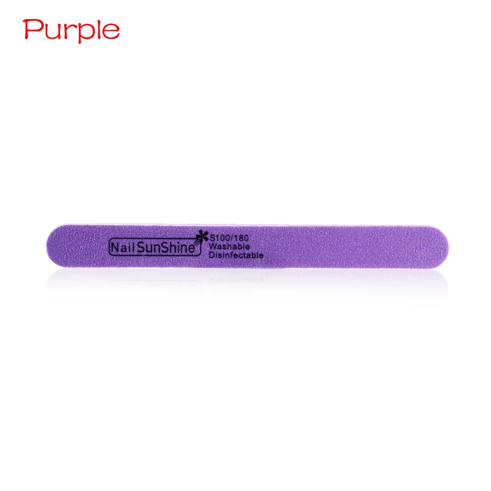 Style 2 Purple 1 шт., 7 цветов, двухсторонняя шлифовальная буферная пилка для ногтей, профессиональная цветная губка, зернистость для дизайна ногтей, педикюр, маникюрные инструменты для ухода за ногтями - Цвет: Style 2 Purple