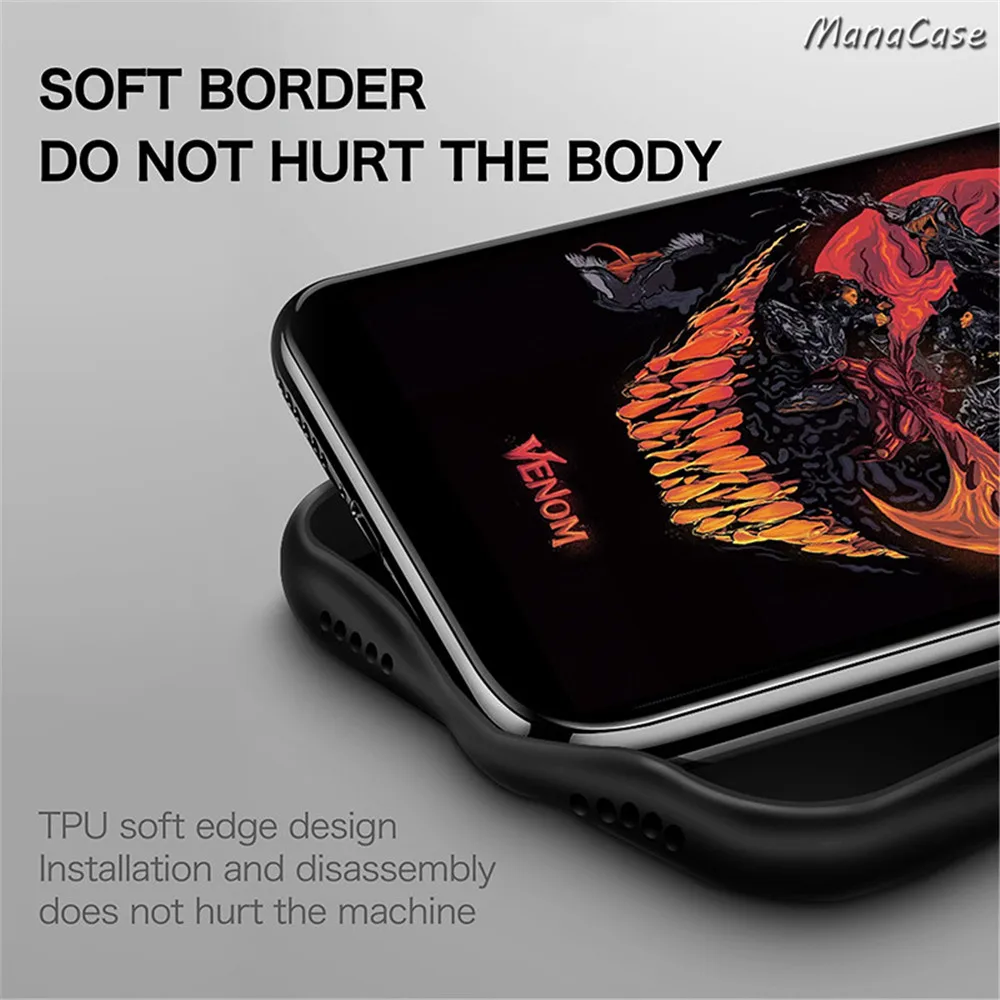 Marvel-Iron-Man-Batman-Venom-Luminous-Glass-Phone-Case-For-Samsung-Galaxy-S8-S9-S10-e