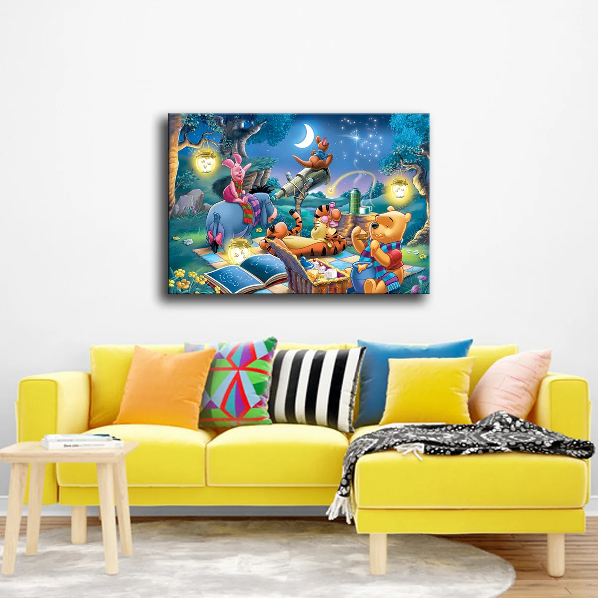 

DHgate AliExpress Modern Wall Hanging Painting Art Winnie the Pooh Animation Home Decoration