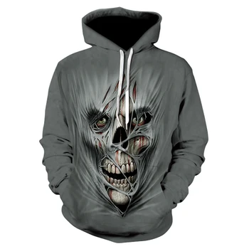 

Skull-printed hoodies for men and women spring/fall 2020 long-sleeved skateboard and hip-hop sweatshirts