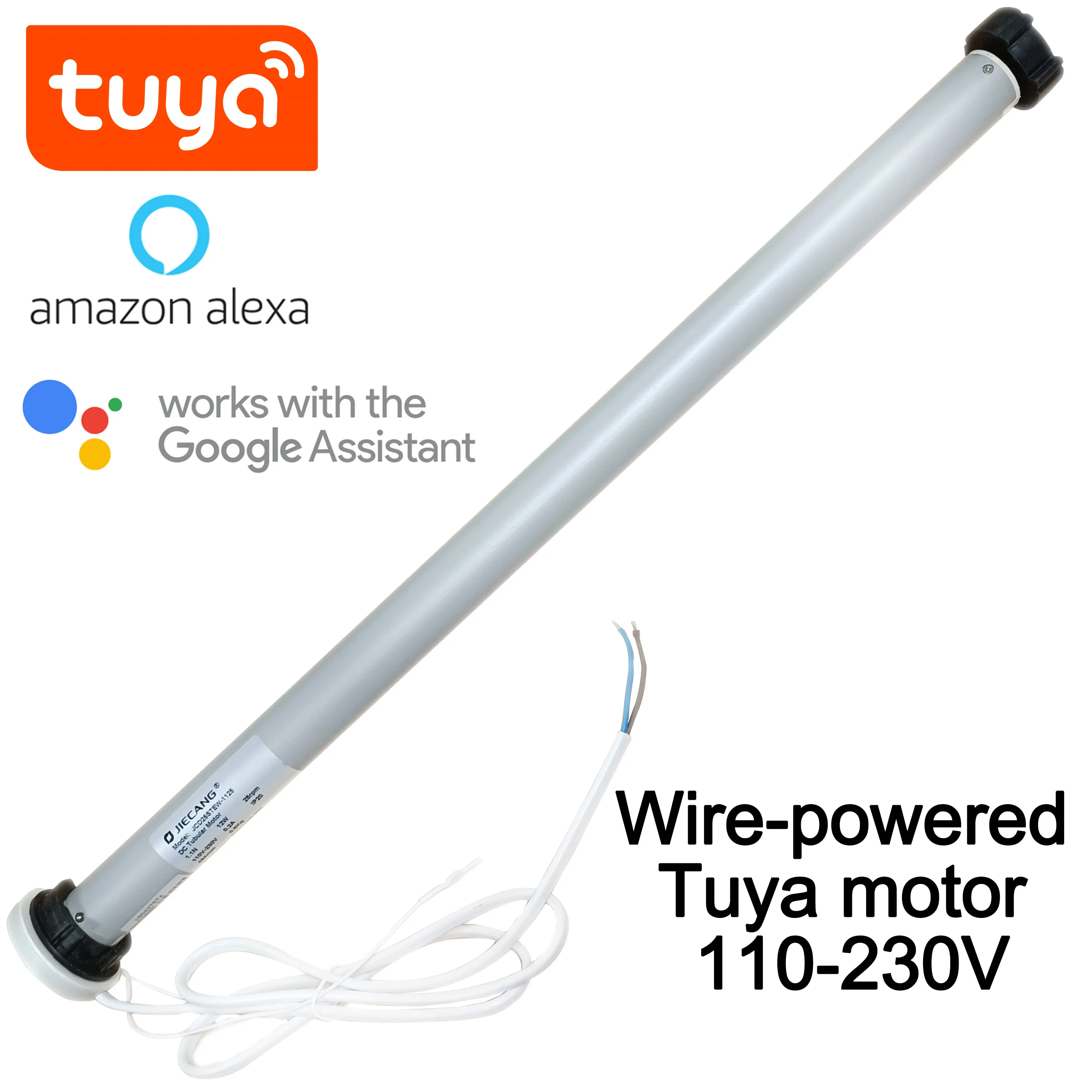 Wire-powered Tuya motor parameters for motorized roller blinds