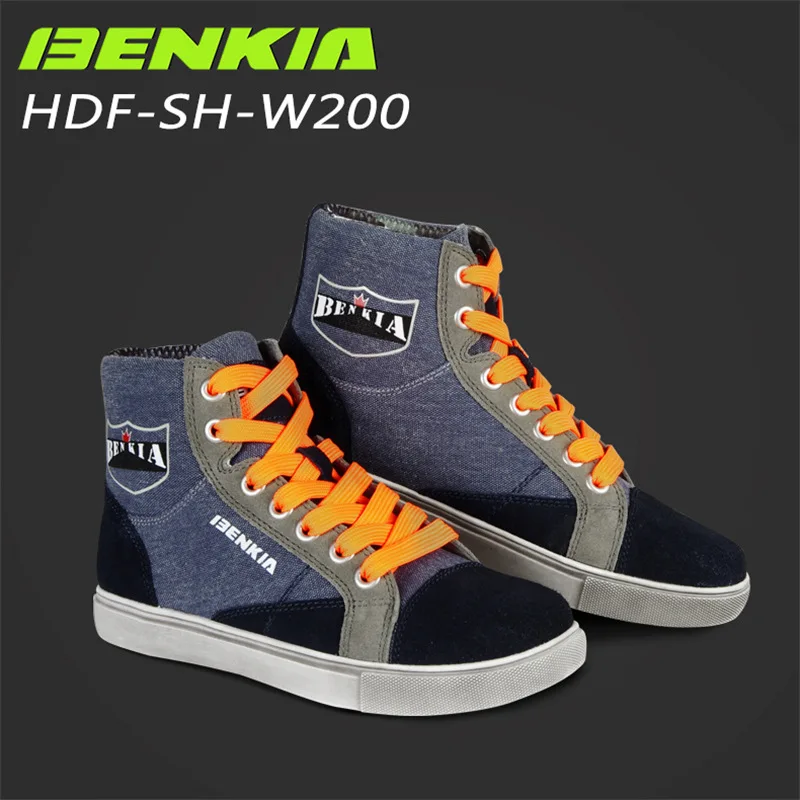 BENKIA/Новые мужские мотоциклетные ботинки; Летние мотоциклетные ботинки; ботинки для мотокросса; Повседневная дышащая обувь для езды по бездорожью; обувь в байкерском стиле