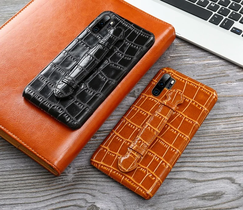 Чехол-держатель из натуральной кожи для huawei P30 Pro P30pro, Роскошный милый бамбуковый ультратонкий жесткий чехол s