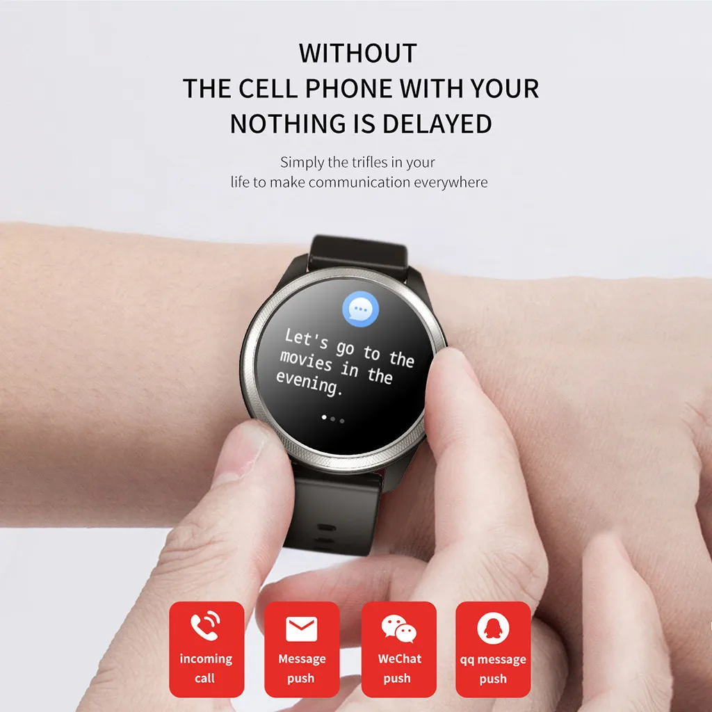 Для samsung galaxy watch F11 IP68 сенсорный экран Спортивные Bluetooth Смарт-часы фитнес-монитор Шагомер для xiaomi mi band 3