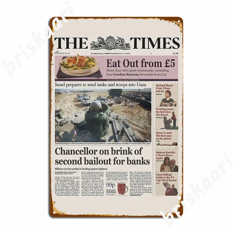 Bitcoin Genesis Block Giornale Targa In Metallo Poster Cinema Soggiorno Decorazione Murale Garage Decorazione Targa In Metallo Poster