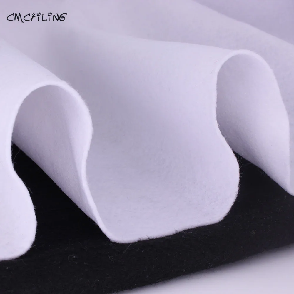 Felt Fabric Sheet Felt Craft Polyester NonWoven Felt Cloth Decoration Material For Scrapbooking Sewing Toys