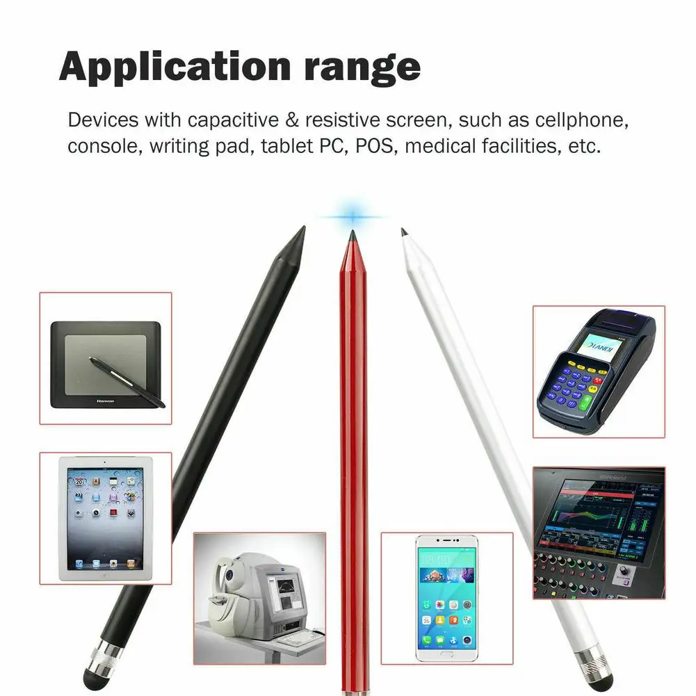 Portable 2 en 1 précision pointe dure stylet écran tactile stylo crayon pour IPhone IPad Samsung onglet HTC Google Nexus Blackberry Sony