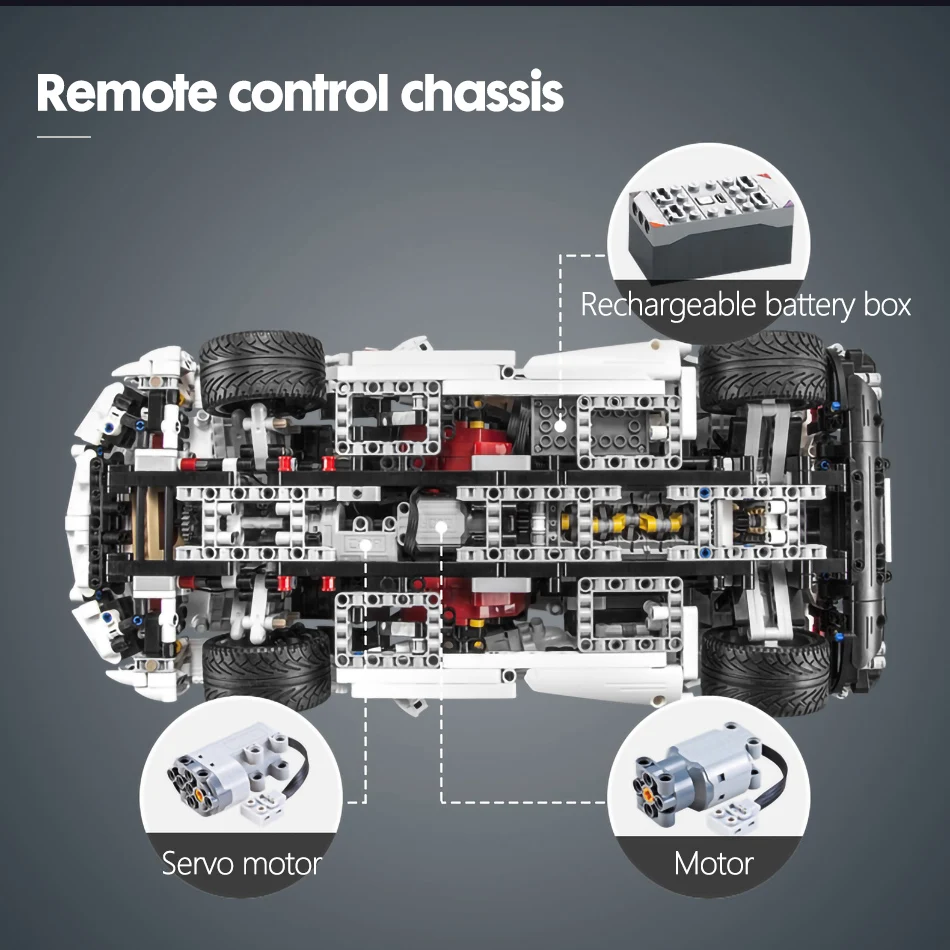 Carro de Corrida Blocos de Construção Montados para Técnica Brinquedo para Crianças Pçs de Controle Cada Remoto Não-rc Cidade Tijolos 1696 rc - 12 Cheap Blocos