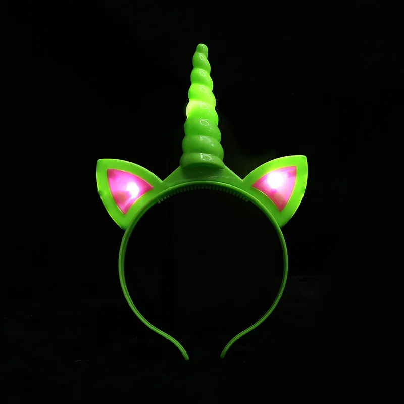 Креативный люминесцентный обруч для волос led Flash Unicorn обруч для волос детская игрушка живописная область ночной рынок Горячая завод прямой Se