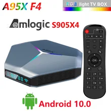MECOOL KM6 – boîtier Smart TV A95X F4 RGB, Amlogic S905X4, Android 10, 4 go RAM, 32 go/64 go/128 go ROM, Wifi, 2 go/16 go, 4K 