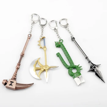 

Anime The Seven Deadly Sins Keychain Meliodas Dragon Broken Sword Escanor Rhitta Axe King CHASTIEFOL Diane GIDEON Key Chains
