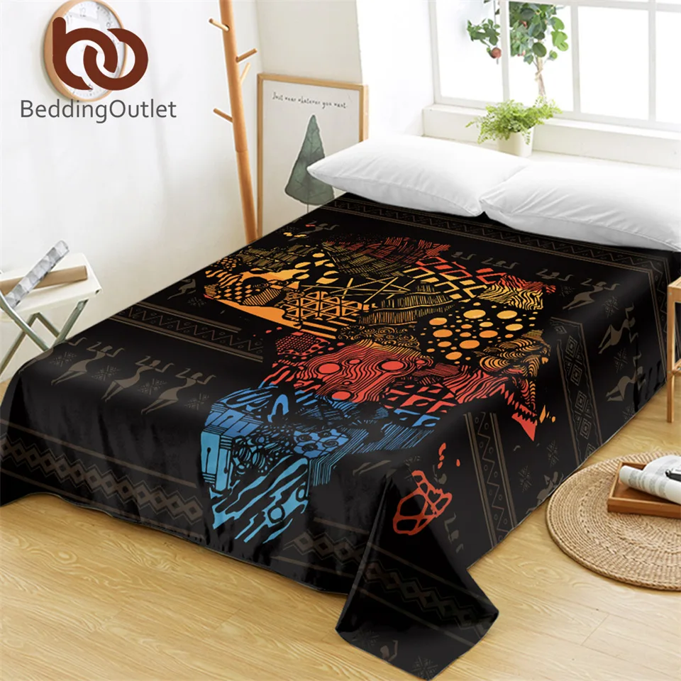 BeddingOutlet постельное белье с Африканской картой старинная простыня стандартной