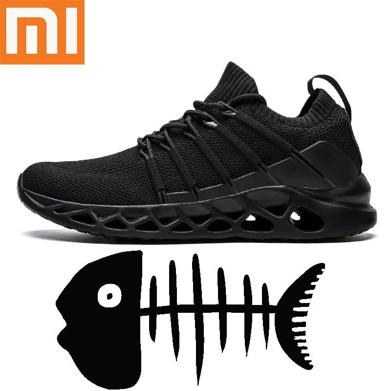 Xiao mi JIA Fishbone/мужские легкие кроссовки; Tenis Masculino Adulto mi; мужская повседневная обувь; дышащая прогулочная обувь; Прямая поставка