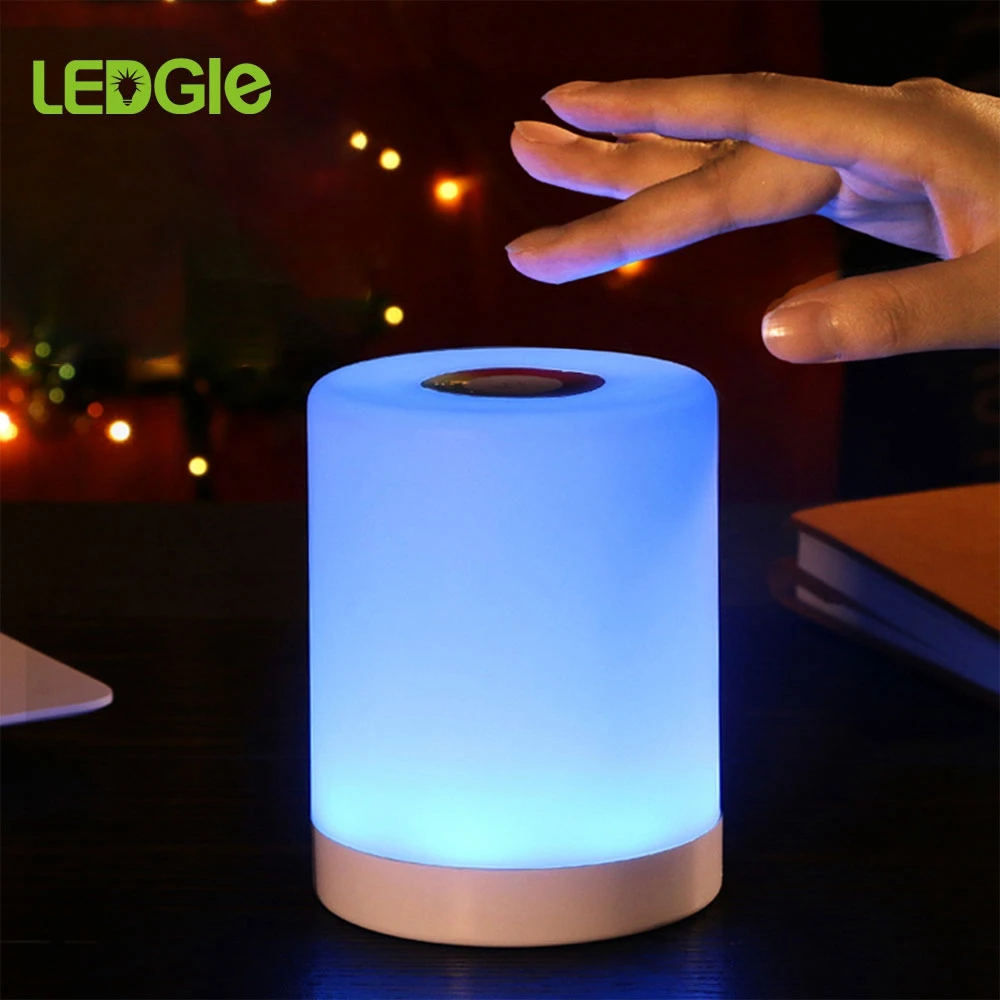 USB Smart Bedside Lamp LED Table Lamp Friend Creative Desk Light for Boy Girl Baby Bedroom Desk Bed Lampe Night Light Xmas Gifts